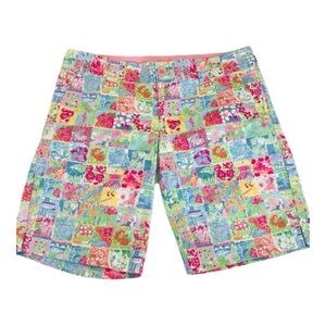 Lilly Pulitzer Chipper Shorts State of Mind long Bermuda Size 4